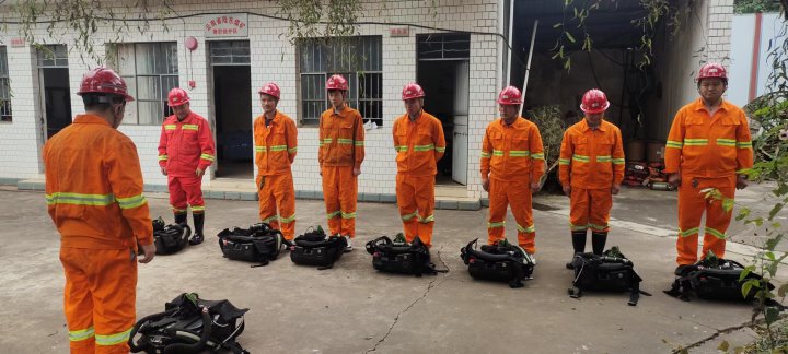 聚焦煤矿清静｜东源队开展兼职救护队标准化达标审核